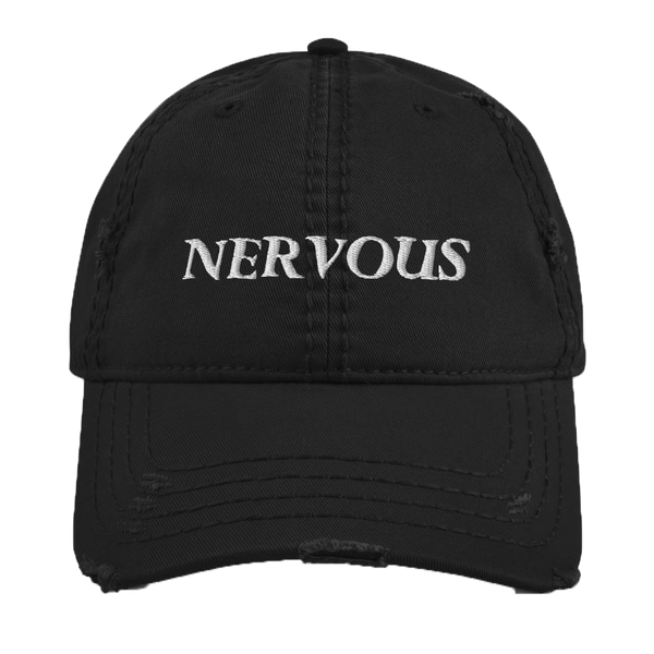 NERVOUS Distressed Dad Hat